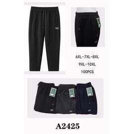 Фотография Штаны спортивные мужские утеплённые A2425 navy р.6XL-10XL "ZERO" недорого оптом от прямого поставщика