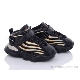 Кросівки дитячі модні Весна/осінь GC40-1 gold (6 пар р.21-25) "Clibee" недорого оптом від прямого постачальника