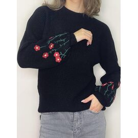 Светр жіночий 5615 black р.42-48 "Kosta" недорого оптом від прямого постачальника