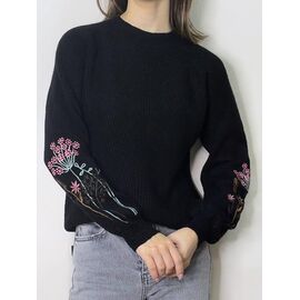 Светр жіночий 5619 black р.42-48 "Kosta" недорого оптом від прямого постачальника