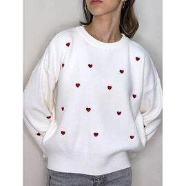 Светр жіночий 76198 white р.42-46 "Kosta" недорого оптом від прямого постачальника