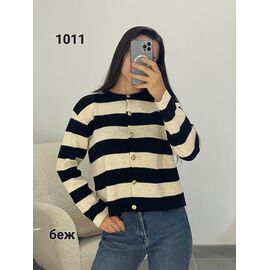 Фотография Кофта женская 1011 beige-black р.42-48 "FSN" недорого оптом от прямого поставщика