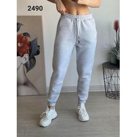 Фотография Штаны спортивные женские тёплые 2490 l.grey р.46-52 "FSN" недорого оптом от прямого поставщика