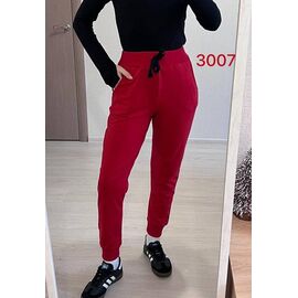 Фотография Штаны спортивные женские 3007 red р.48-50 "FSN" недорого оптом от прямого поставщика
