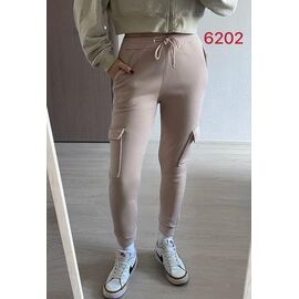 Фотография Штаны спортивные женские тёплые 6202 beige р.42-48 "FSN" недорого оптом от прямого поставщика