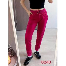 Фотография Штаны спортивные женские 6240 crimson р.42-48 "FSN" недорого оптом от прямого поставщика