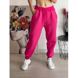 Фотография Штаны спортивные женские тёплые 7434 pink р.42-48 "FSN" недорого оптом от прямого поставщика