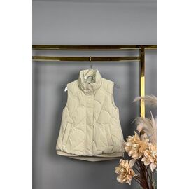 Жилетка дитяча на дівчинку 1177 beige р.128-152 "Delfinka" недорого оптом від прямого постачальника