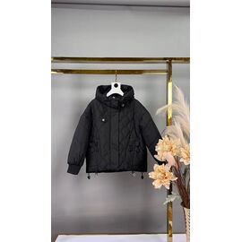 Фотография Куртка детская демисезонная на девочку 76 black р.110-134 "Delfinka" недорого оптом от прямого поставщика