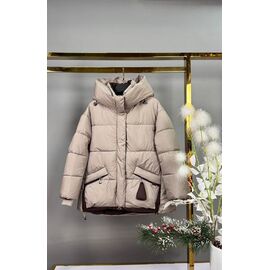 Фотография Курка детская зимняя на девочку 85 beige р.140-164 "Delfinka" недорого оптом от прямого поставщика