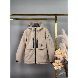 Фотография Куртка детская демисезонная на мальчика B814 beige р.146-170 "Delfinka" недорого оптом от прямого поставщика