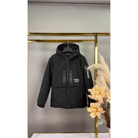 Фотография Куртка детская демисезонная на мальчика B814 black р.146-170 "Delfinka" недорого оптом от прямого поставщика