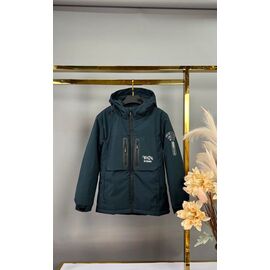 Фотография Куртка детская демисезонная на мальчика B814 blue р.146-170 "Delfinka" недорого оптом от прямого поставщика