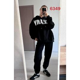Костюм спортивний жіночий 6349 black р.46-52 "FSN" недорого оптом від прямого постачальника