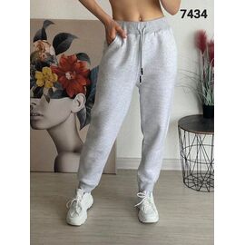 Штани спортивні жіночі теплі 7434 grey р.46-52 "FSN" недорого оптом від прямого постачальника