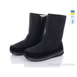 Чоботи жіночі зручні Зима 3106 чорний (6 пар р.37-42) "Paolla" недорого оптом від прямого постачальника