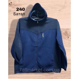 Фотография Кофта мужская спортивная на молнии/флис батал р-ры 6XL-10XL (3цв)"STELLA" недорого от прямого поставщика