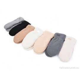 Фотография Варежки для женщин Зима 5-101 mix (12 шт. р.сетка 6,5-8,5) "KUINH" недорого оптом от прямого поставщика