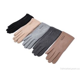 Фотография Перчатки женские Зима 1-22 mix (12 шт. р.сетка 6,5-8,5) "KUINH" недорого оптом от прямого поставщика