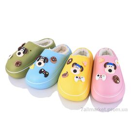 Фотография Тапки детские домашние зима E618 mix (12 пар р.26-31) "SANLIN 2" недорого оптом от прямого поставщика