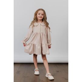 Плаття дитяче на дівчинку 7309-1 beige р.92-116 "Moda school" недорого оптом від прямого постачальника