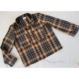 Сорочка дитяча на дівчинку 8560-1 beige р.98-116 "Moda school" недорого оптом від прямого постачальника