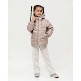 Курка дитяча зимова на дівчинку M150 beige р.122-140 "Moda school" недорого оптом від прямого постачальника