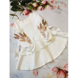 Плаття дитяче на дівчинку M165 white р.110-128 "Moda school" недорого оптом від прямого постачальника