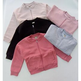 Кофта дитяча спортивна тепла на дівчинку 14628 grey р.5-8 "Baykush" недорого оптом від прямого постачальника