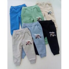 Фотография Штаны детские спортивные зимние на мальчика 18304 black р.2-5 "Baykush" недорого оптом от прямого поставщика