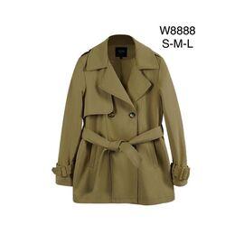 Пальто жіноче W8888 khaki р.S-L "Immei" недорого оптом від прямого постачальника