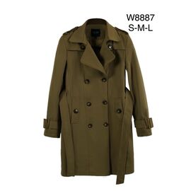 Пальто жіноче W8887 brown р.S-L "Immei" недорого оптом від прямого постачальника