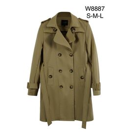 Пальто жіноче W8887 khaki р.S-L "Immei" недорого оптом від прямого постачальника