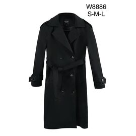Пальто жіноче W8886 black р.S-L "Immei" недорого оптом від прямого постачальника