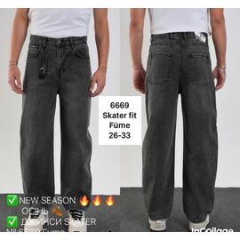 Джинси чоловічі 6669 grey р.26-33 "LILY" недорого оптом від прямого постачальника