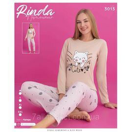 Піжама жіноча кофта з штанами котон розміри M-2XL "MODY" купити недорого від прямого постачальника