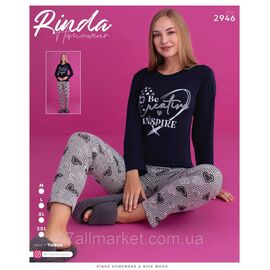 Піжама жіноча кофта з штанами котон розміри M-2XL "MODY" купити недорого від прямого постачальника