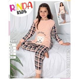 Піжама дитяча махрова Ведмедик на дівчинку 6-10 років "MODY" купити гуртом в Одесі на 7 км