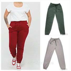 Спортивні штани жіночі на гумці двонитка р-ри 42-52 (9 кв)"MODY" недорого від прямого постачальника