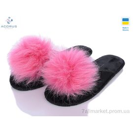 Тапки жіночі для будинку Весна/осінь Пушки фетрові св.рожевий (6 пар р.36-41) "Acorus" недорого оптом від прямого постачальника