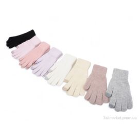 Рукавички жіночі Зима 7007 ангора одношарові сенсор mix (12 шт. р.сіткаOne size) "TUZZI" недорого оптом від прямого постачальника