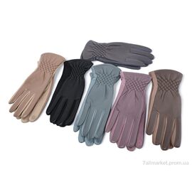 Рукавички жіночі Зима B13-85 mix (12 шт. р.сітка6,5-8,5) "TUZZI" недорого оптом від прямого постачальника