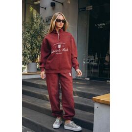 Фотография Костюм спортивный женский 500229 wine р.S-L "Little Secret" недорого оптом от прямого поставщика