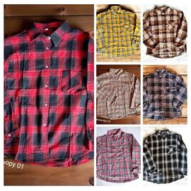 Сорочка чоловіча 107-1 red р.M-2XL "Seven Group" недорого оптом від прямого постачальника