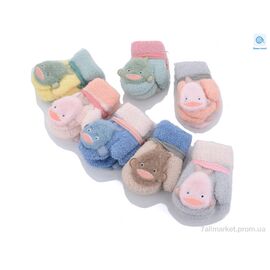 Фотография Варежки детские Зима A605 mix old (12 шт. р.сетка 1-2) "KUINH" недорого оптом от прямого поставщика