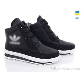 Фотография Ботинки женские стильные зима KWZ711 A чорно-білий 2025 (8 пар р.37-41) "DeMur" недорого оптом от прямого поставщика