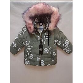 Фотография Курка детская зимняя на девочку GN49 khaki р.2-6 "ZERO" недорого оптом от прямого поставщика