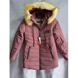 Курка дитяча зимова на дівчинку GN53 brown р.11-16 "ZERO" недорого оптом від прямого постачальника