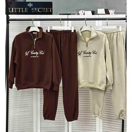 Фотография Костюм спортивный женский K004 brown р.M-XL "Little Secret" недорого оптом от прямого поставщика