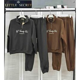 Фотография Костюм спортивный женский K004 d.grey р.M-XL "Little Secret" недорого оптом от прямого поставщика